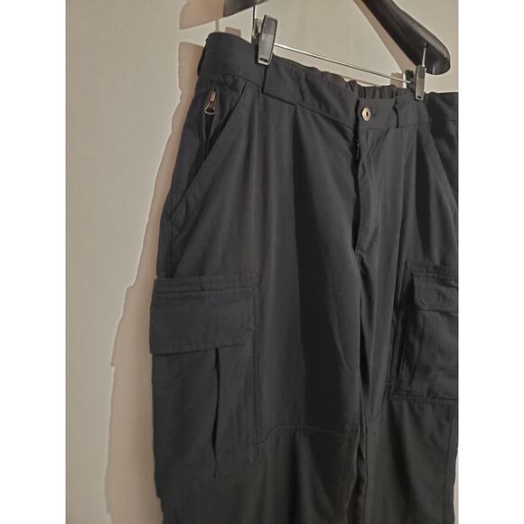 Duluth Trading Co Mens Dry on the Fly Cargo Pants Size XLx34 Black Chore Work - Picture 3 of 9